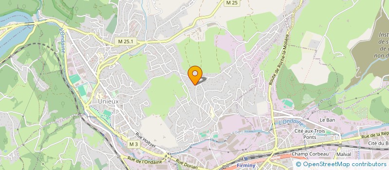 localisation de l'entreprise SCI CENAT  UNIEUX