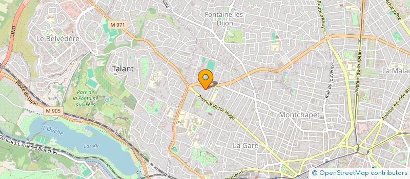localisation de l'entreprise SCI CENDRA à DIJON