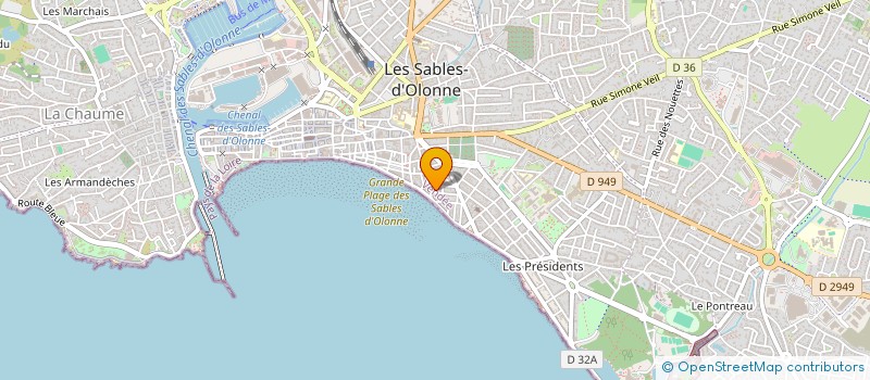 localisation de l'entreprise SCI CENDRILLON à LES SABLES D'OLONNE