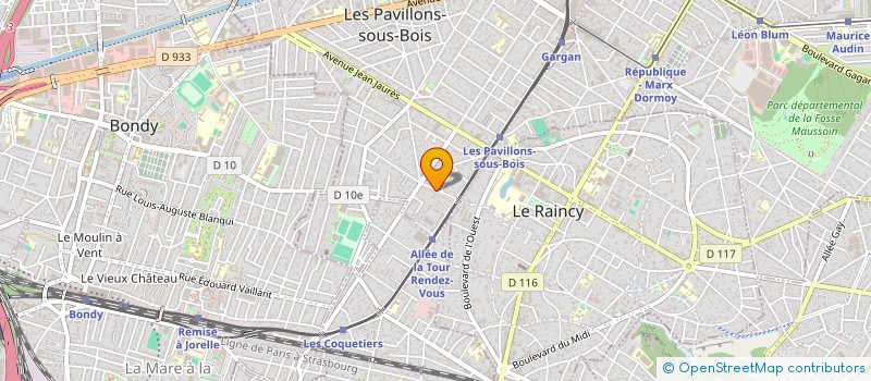 localisation de l'entreprise SCI CENDRINE à LES PAVILLONS-SOUS-BOIS