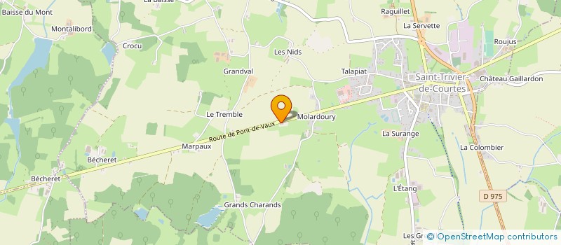 localisation de l'entreprise SCI CENEDERELA  SAINT-TRIVIER-DE-COURTES