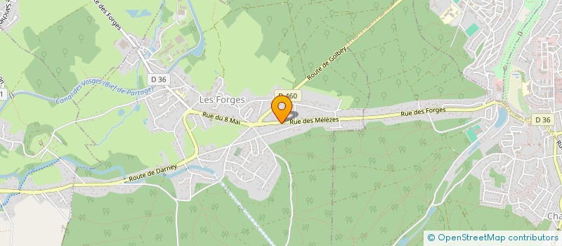 localisation de l'entreprise SCI CENG  LES FORGES