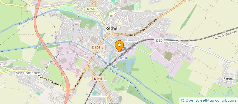 localisation de l'entreprise SCI CENI  RETHEL