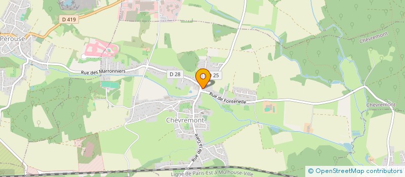 localisation de l'entreprise SCI CENICK à CHEVREMONT