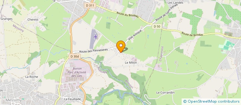 localisation de l'entreprise SCI CENIGI  BRINDAS