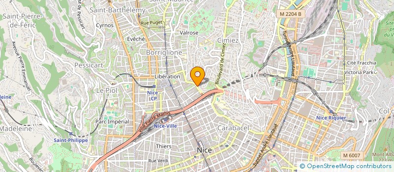 localisation de l'entreprise SCI CENIM à NICE