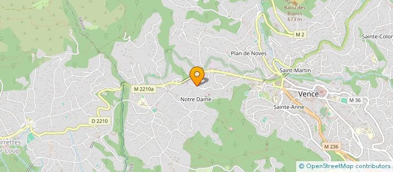 localisation de l'entreprise SCI CENINGAN  VENCE