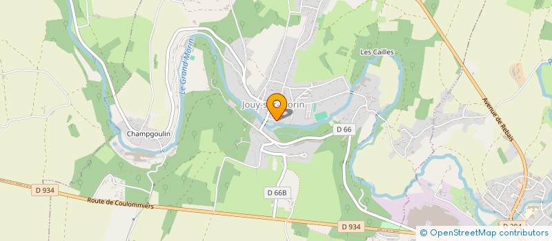 localisation de l'entreprise SCI CENOJU  JOUY-SUR-MORIN