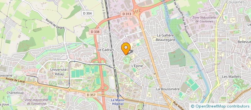 localisation de l'entreprise SCI CENOMANUM  LE MANS