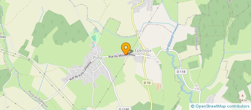 localisation de l'entreprise SCI CENONE à PUSY-ET-EPENOUX