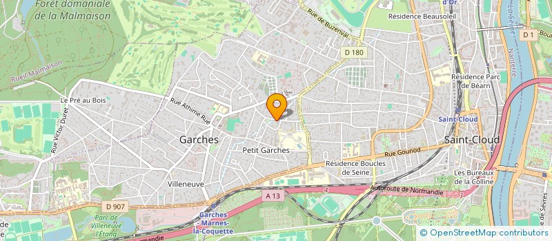 localisation de l'entreprise SCI CENRAUD MAGENTA à GARCHES