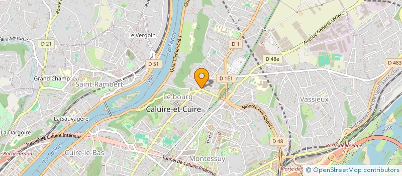 localisation de l'entreprise SCI CENT CINQ  CALUIRE-ET-CUIRE