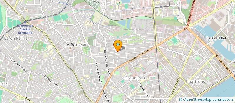 localisation de l'entreprise SCI CENT CINQ  LE BOUSCAT