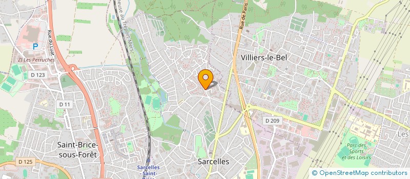 localisation de l'entreprise SCI CENT MEDICAL CHARDONNE RET  SARCELLES