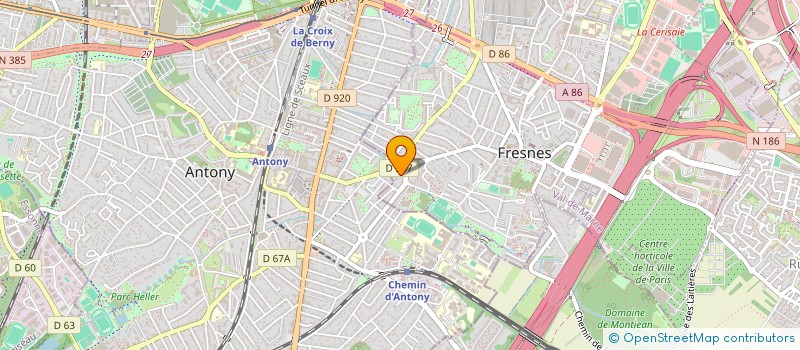 localisation de l'entreprise SCI CENT UN  FRESNES