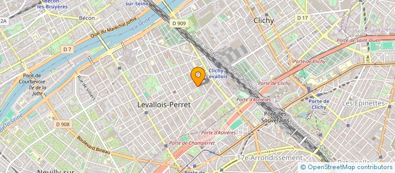 localisation de l'entreprise SCI CENTAURE à LEVALLOIS-PERRET