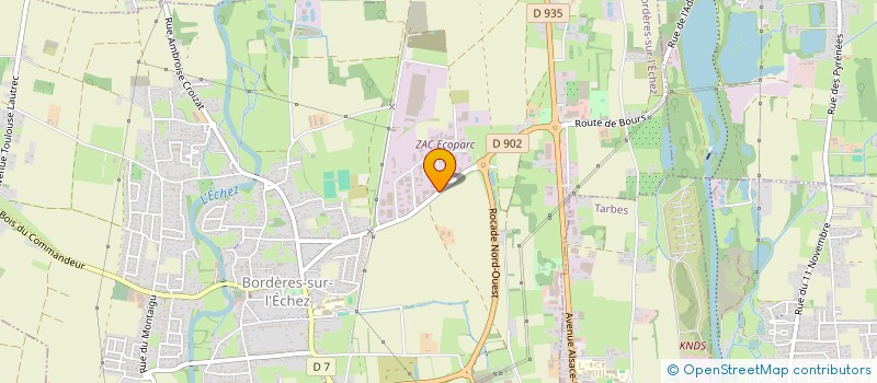 localisation de l'entreprise SCI CENTER IMMOBILIER  BORDERES-SUR-L'ECHEZ