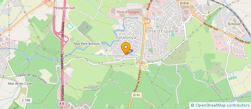 localisation de l'entreprise SCI CENTEST  PERPIGNAN