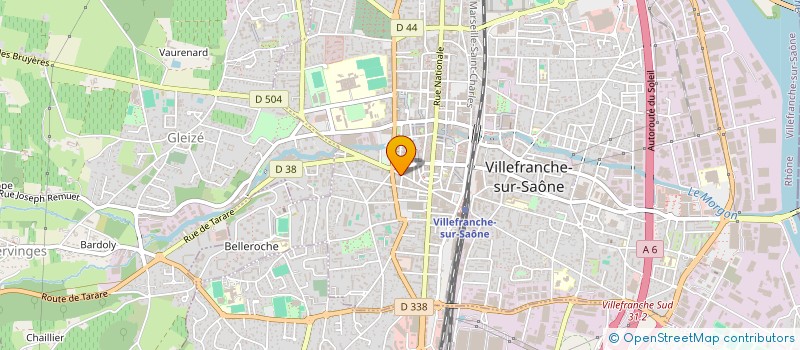 localisation de l'entreprise SCI CENTHE  VILLEFRANCHE-SUR-SAONE