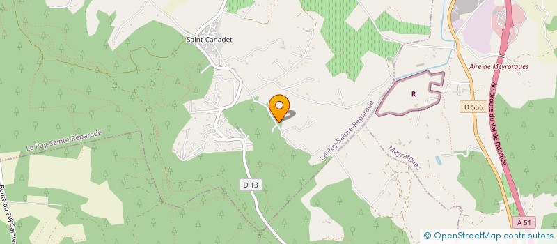 localisation de l'entreprise SCI CENTHINEL  LE PUY-SAINTE-REPARADE