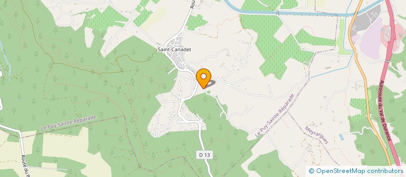 localisation de l'entreprise SCI CENTHIVENES  LE PUY-SAINTE-REPARADE