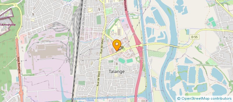 localisation de l'entreprise SCI CENTI  TALANGE