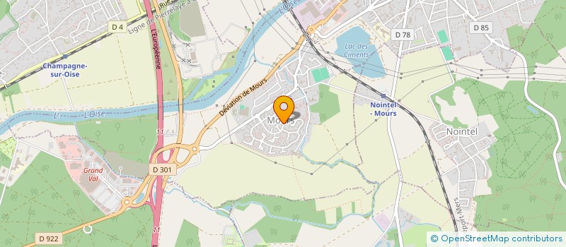 localisation de l'entreprise SCI CENTLINE  MOURS