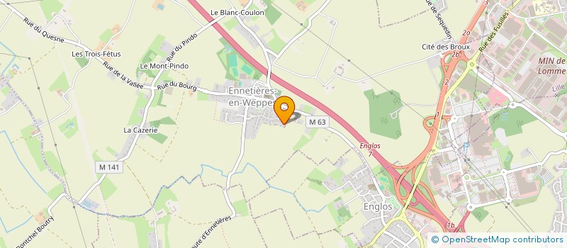 localisation de l'entreprise SCI CENTO  ENNETIERES-EN-WEPPES