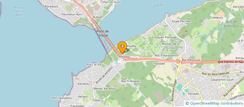 localisation de l'entreprise SCI CENTO  PLOUGASTEL-DAOULAS