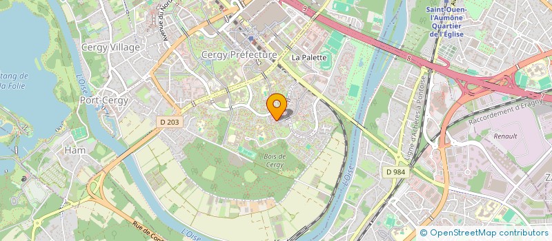 localisation de l'entreprise SCI CENTR MEDIC CERGY PONTOISE  CERGY