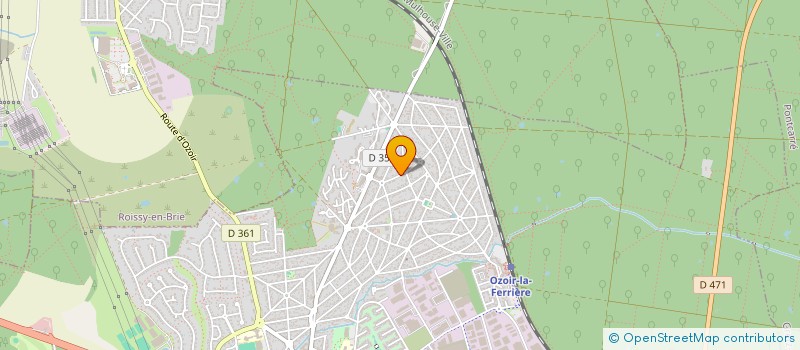 localisation de l'entreprise SCI CENTRA à OZOIR-LA-FERRIERE