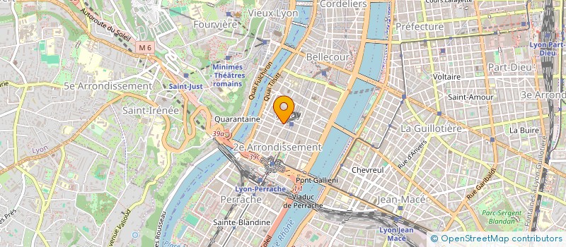 localisation de l'entreprise SCI CENTRAL AMPERE  LYON