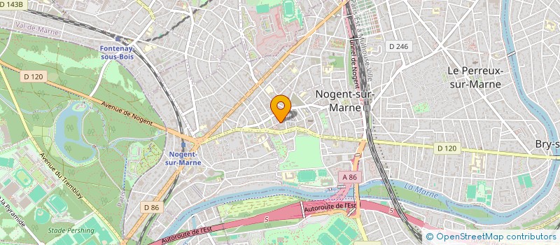 localisation de l'entreprise SCI CENTRAL IMMOBILIA à NOGENT-SUR-MARNE