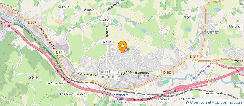 localisation de l'entreprise SCI CENTRAL JAC  VINDRY-SUR-TURDINE