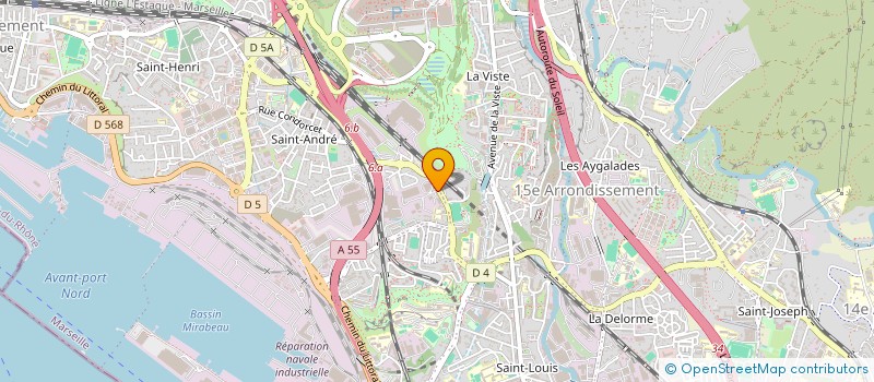 localisation de l'entreprise SCI CENTRAL MIRABEAU à MARSEILLE