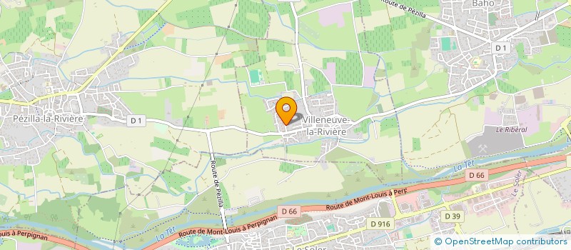 localisation de l'entreprise SCI CENTRAL RIBERAL  VILLENEUVE-LA-RIVIERE