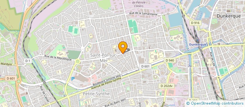 localisation de l'entreprise SCI CENTRALE à DUNKERQUE