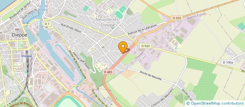 localisation de l'entreprise SCI CENTRALE  DIEPPE