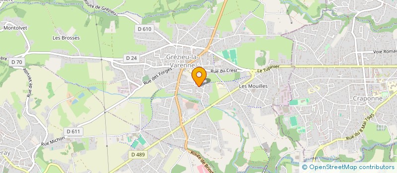 localisation de l'entreprise SCI CENTRALE  GREZIEU-LA-VARENNE