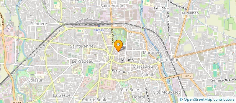 localisation de l'entreprise SCI CENTRALE  TARBES