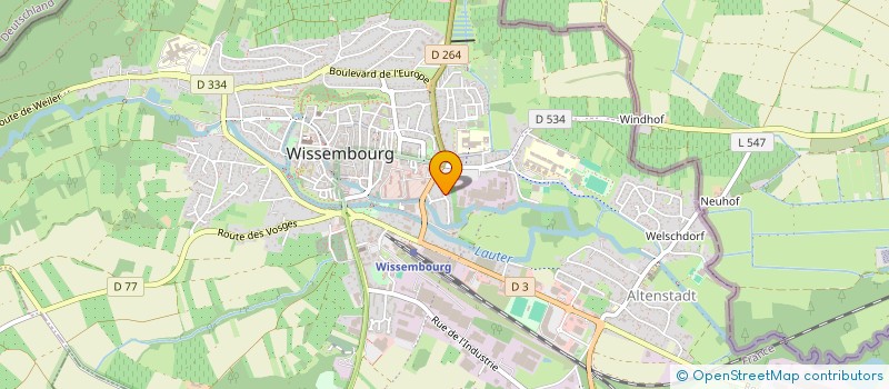 localisation de l'entreprise SCI CENTRALE  WISSEMBOURG