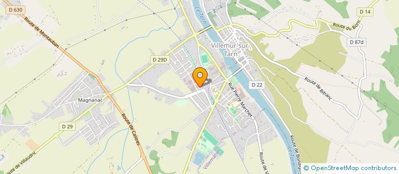 localisation de l'entreprise SCI CENTRALE DE VILLEMUR  VILLEMUR-SUR-TARN