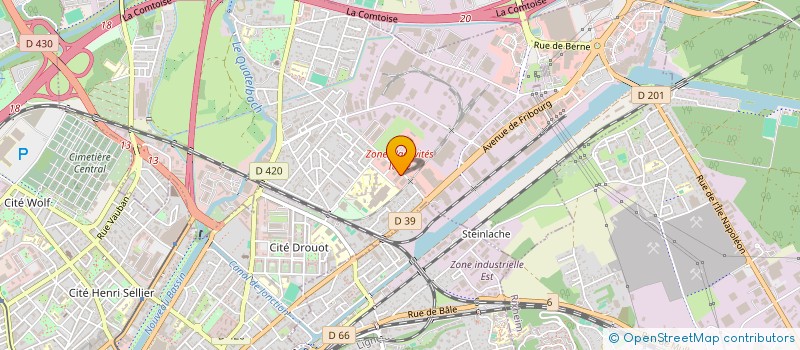 localisation de l'entreprise SCI CENTRALE GESTION  ILLZACH