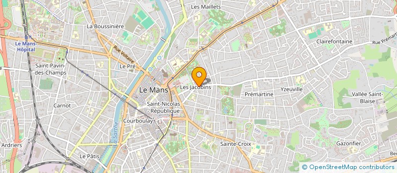 localisation de l'entreprise SCI CENTRALE IMMOBILIERE PARTICULIERS  LE MANS