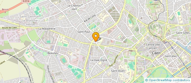 localisation de l'entreprise SCI CENTRALPHARM  CAEN