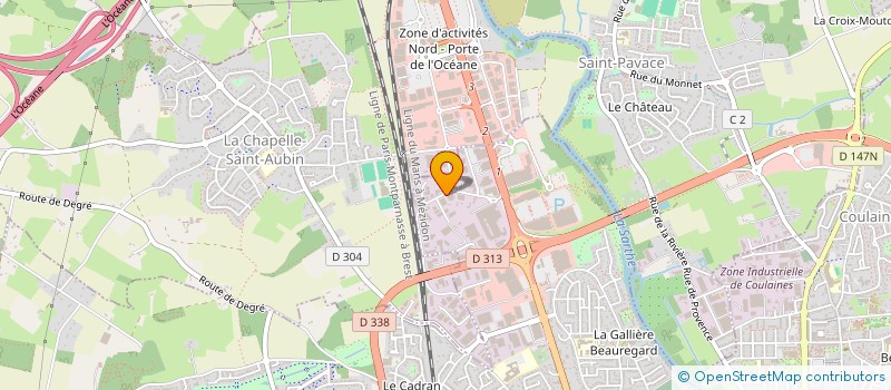 localisation de l'entreprise SCI CENTRE à LE MANS