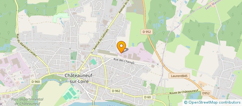 localisation de l'entreprise SCI CENTRE AQUATIQUE DE LOISIRS DE L'HESDINOIS à CHATEAUNEUF-SUR-LOIRE