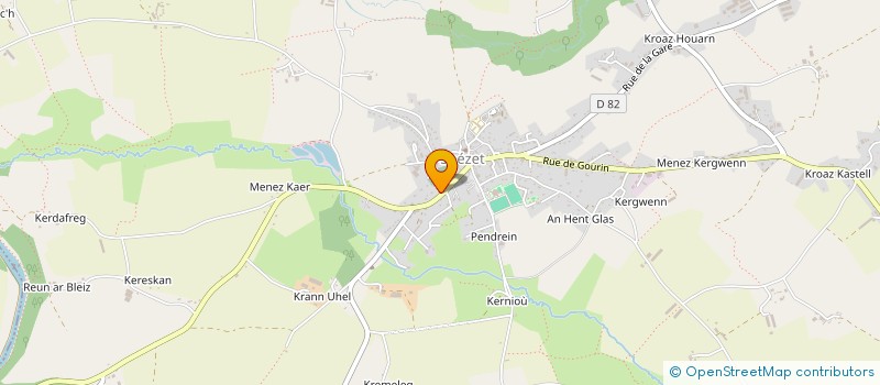 localisation de l'entreprise SCI CENTRE BRETAGNE IMMO  SPEZET