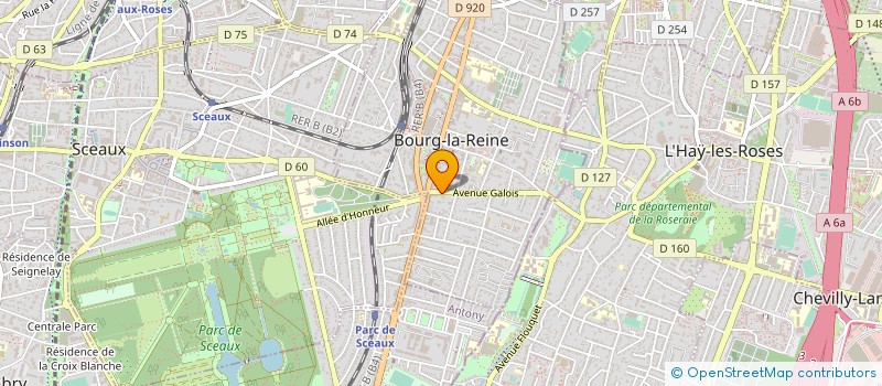 localisation de l'entreprise SCI CENTRE COMMERC DES REGALS à BOURG-LA-REINE