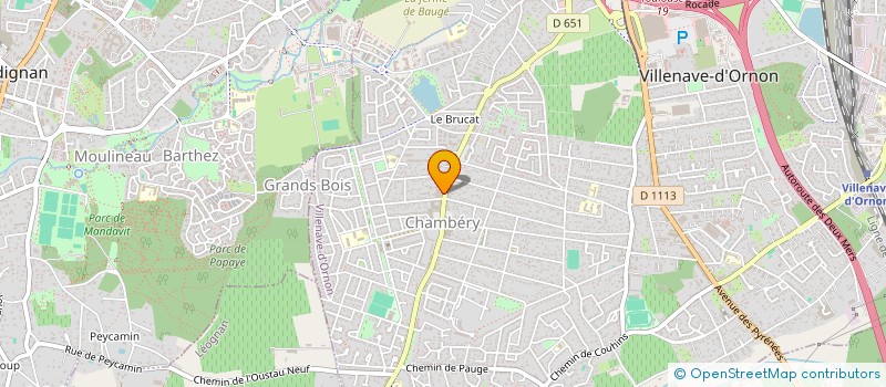 localisation de l'entreprise SCI CENTRE COMMERCIAL CHAMBERY  VILLENAVE-D'ORNON